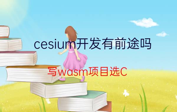 cesium开发有前途吗 写wasm项目选C   还是Rust？